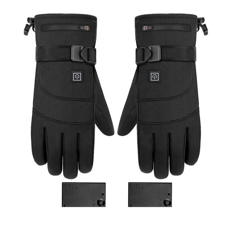 Custom Cheap Good Price Self Heating Gloves Waterproof Rechargeable Heated Running Ski Gloves