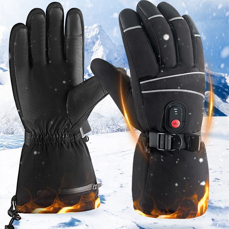 Custom Cheap Good Price Self Heating Gloves Waterproof Rechargeable Heated Running Ski Gloves