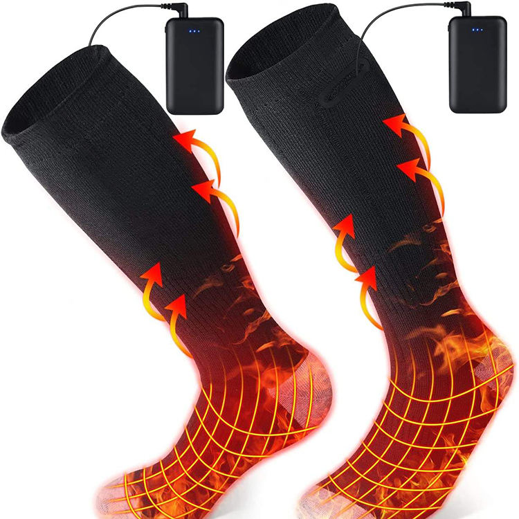 Rechargeable Heated Socks Battery Powered Heated Thermal Heat Winter Foot Warmer Skiing Sock