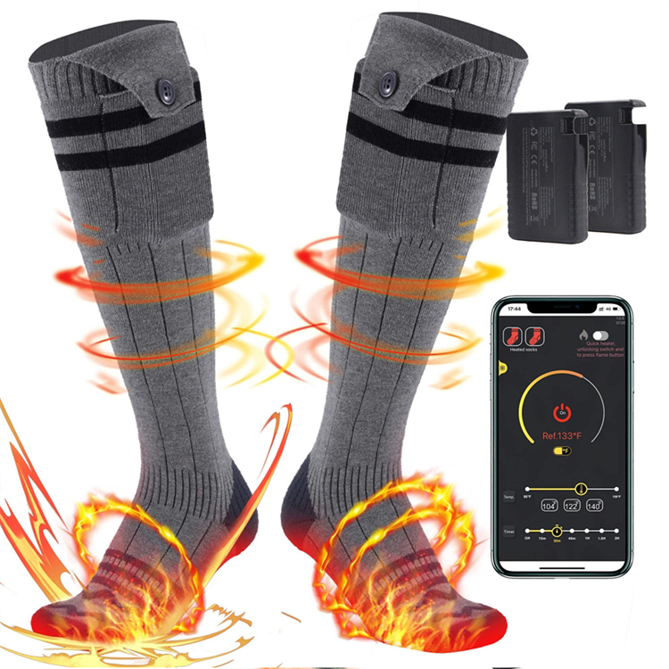 Heated Socks for Men Women Battery Operated Socks Rechargeable Self Heating Socks with APP Remote Control