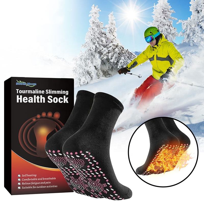 Wholesale Self-heating Tourmaline Heating Socks Massage Magnetic Therapy Health Socks