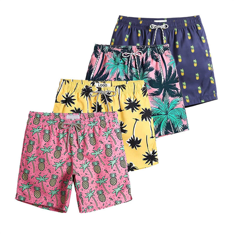 High Quality Summer Quick Drying sublimated swim kids Beach Shorts Men Custom logo Sexy Board Beach Shorts