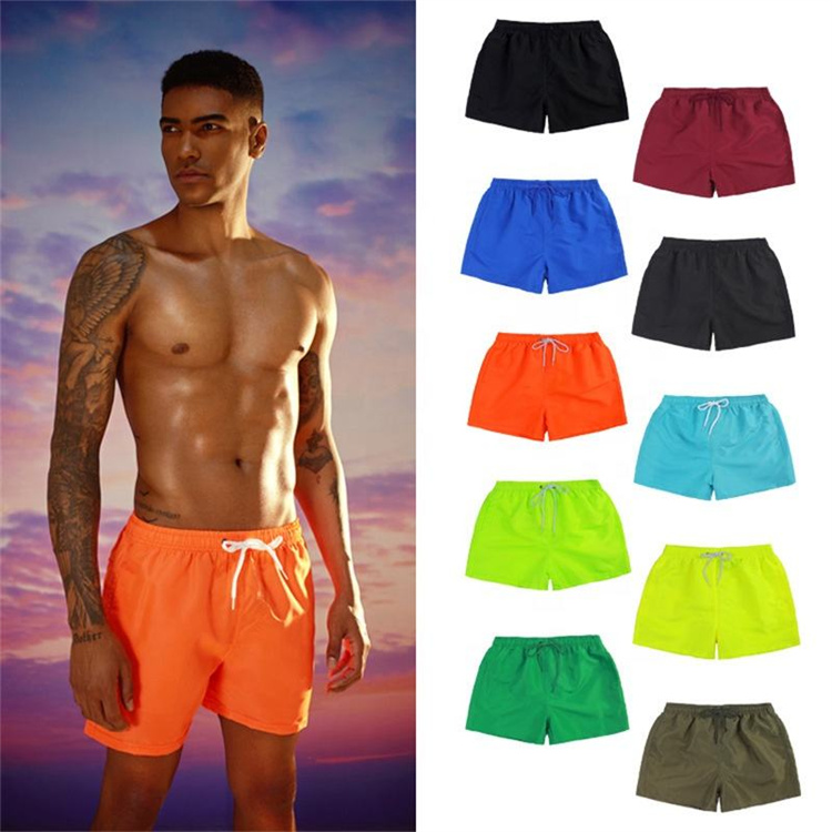 Wholesale thin men's beach pants, quick drying three-part casual surfing pants, loose sports shorts