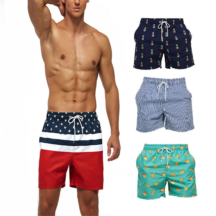 High Quality Quick Drying Surf Shorts Swimwear Mens Beach Shorts Swimming Trunks Male Loose Swimwear & Beachwear for Men