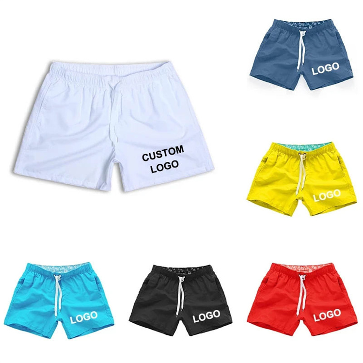 Summer High Quality Custom Your Logo Swimsuit Comfortable Swimwear Men Quick-Drying Breathable Swimming Suit Male Beach Shorts