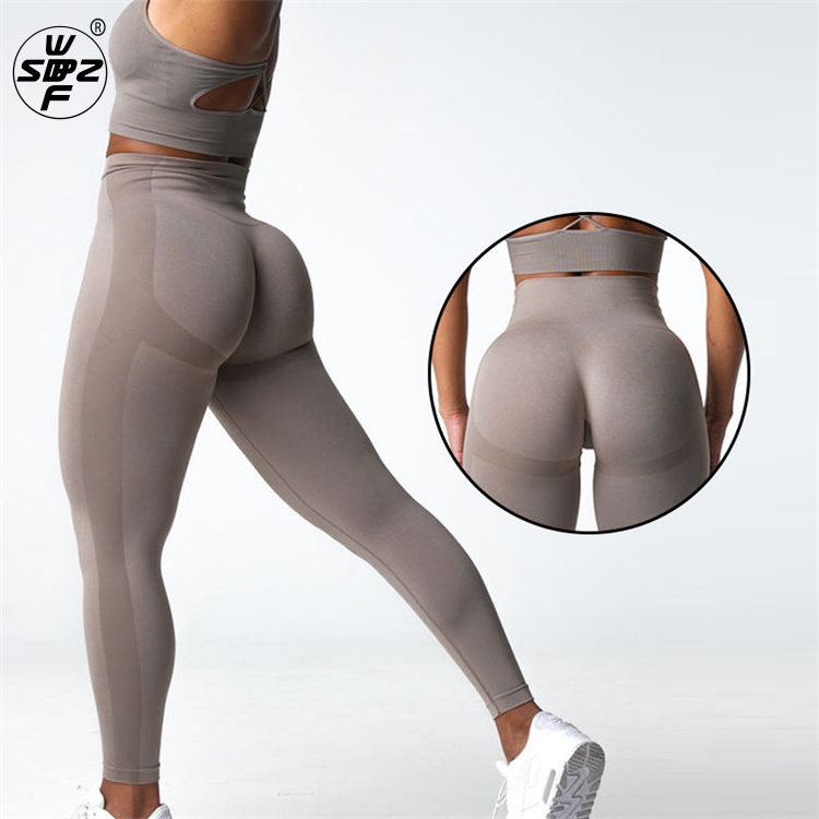 High Quality Fitness High Waist Scrunch Butt Hip Lifting Seamless Pants OEM/ODM Yoga Clothes for Women Long Lergins