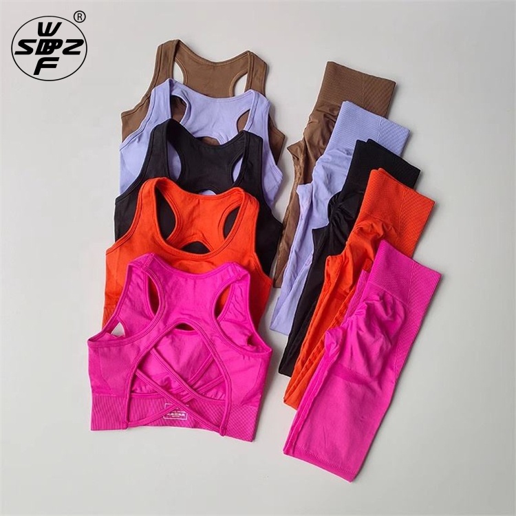 Womens Seamless Fitness Sports Clothes Yoga Set Custom Yoga Clothes Sports Bra Shaper