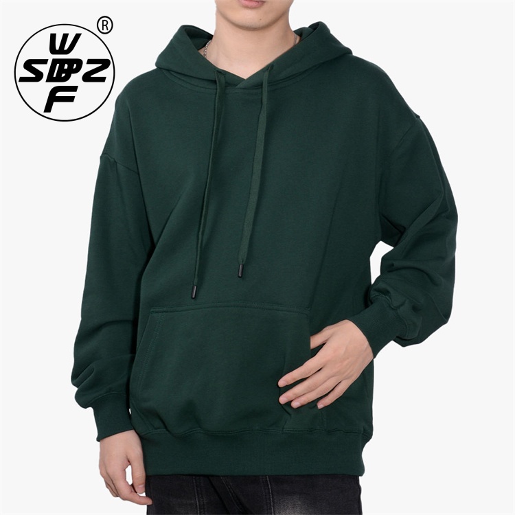 100% Cotton Oversized Pullover Fleece Hoodie Custom Men Hoodies