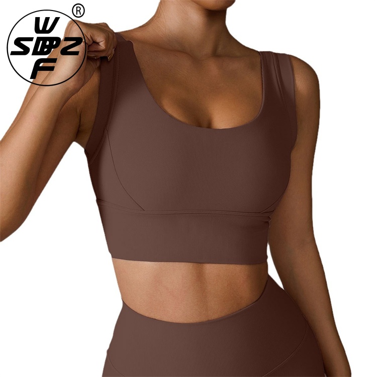 Breathable Push Up Women's Crop Top Yoga Sports Bra Custom Fitness Sports Bra