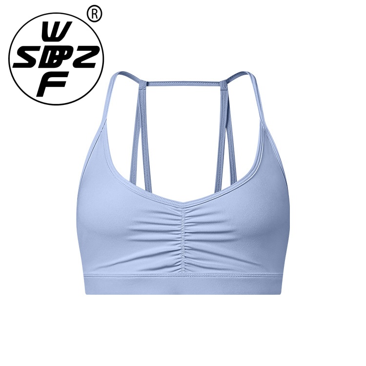 Female High Elasticity Backless Padded Spandex Sport Bra Custom Femininas Yoga Bra