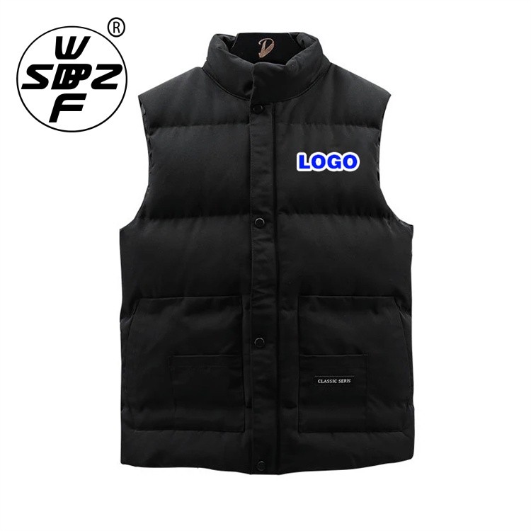 Men's Fashion Winter Down Coat Jackets Custom Sleeveless Down Jacket