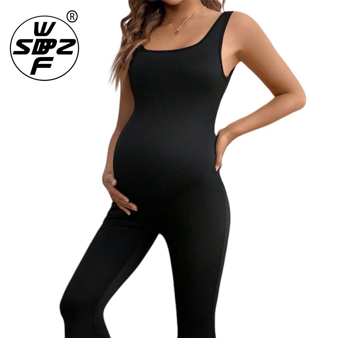 High Stretch Seamless Women Workout Yoga Jumpsuit Custom Winter Maternity Jumpsuit