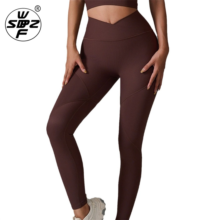 High Quality High Waist Workout Sports Leggings For Women Custom Gym Fitness Yoga Pants