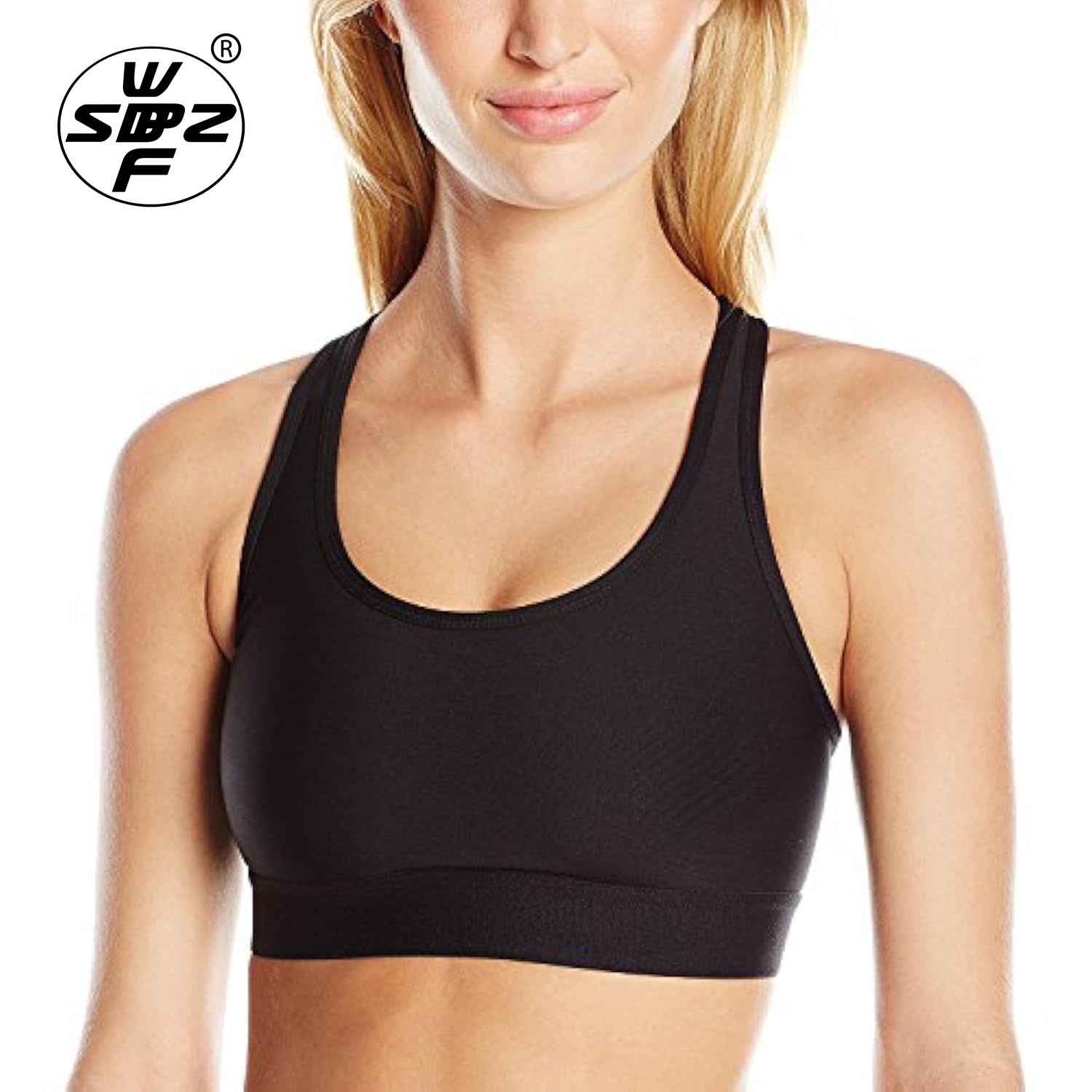 Wireless Hot Yoga Bra Top Gym Racerback Sports Bra On Sale Yoga Bra Black