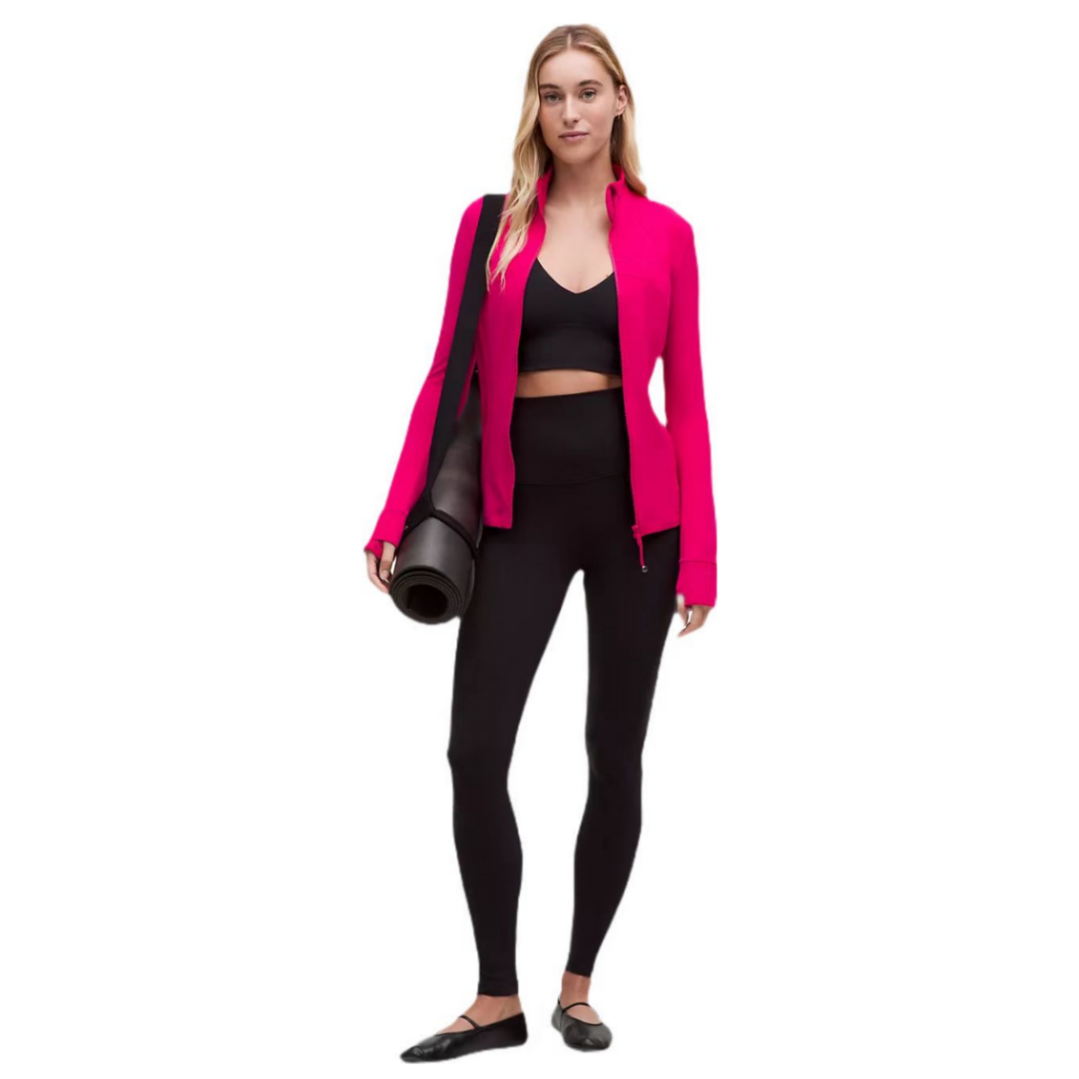 High Quality Pink Workout Jacket In Sale Activewear Jacket Womens Lightweight Yoga Coat